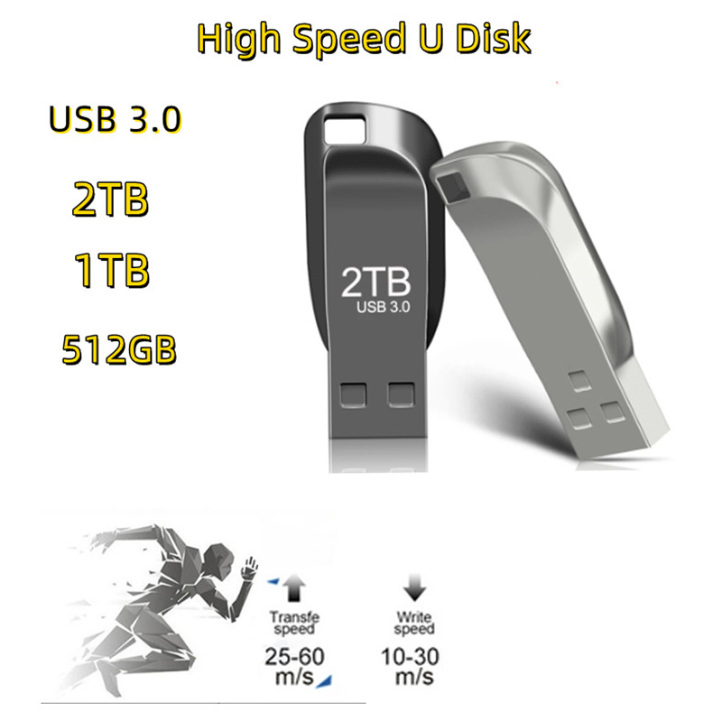 Usb 3.0 Pen Drive 2TB High Speed Pendrive 1TB Metal Waterproof USB 512GB High-speed Storage Disk Type-C Memory USB Flash