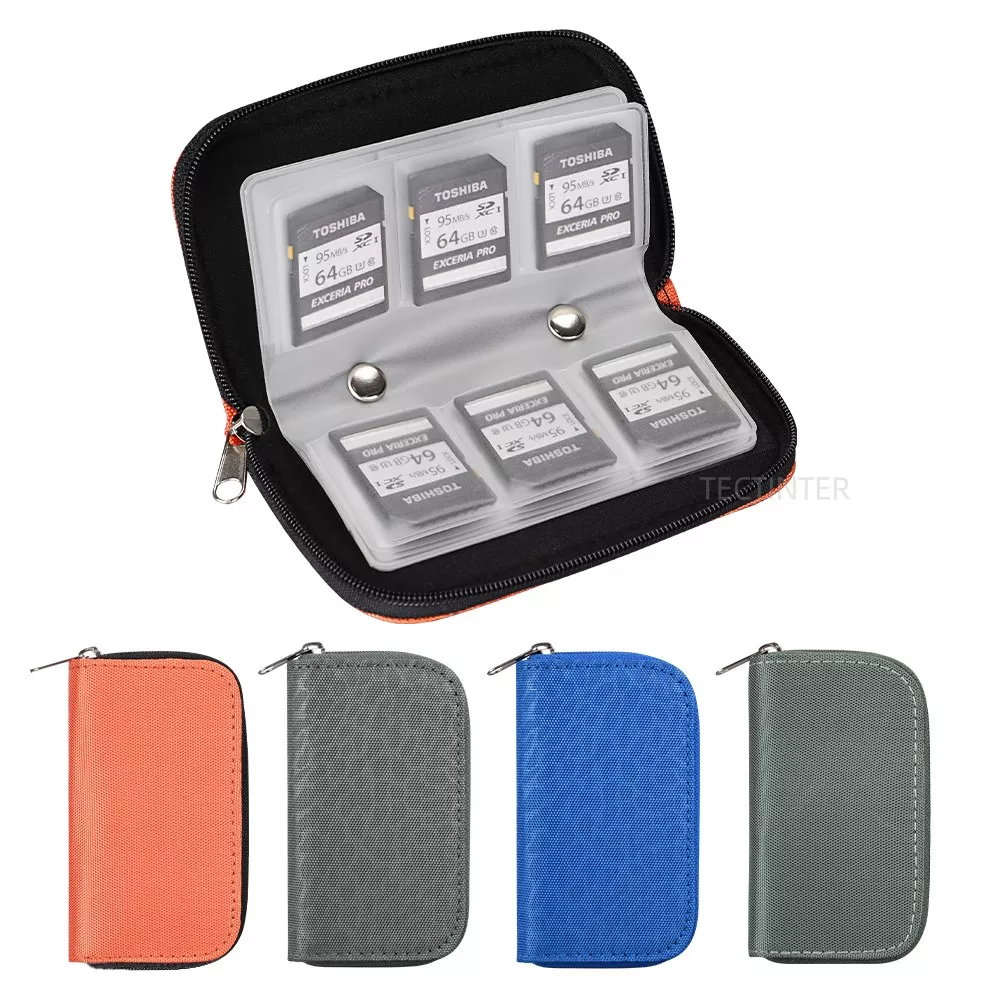 22 Slots Memory Card Storage Bag Carrying Case Holder Wallet Box for CF/SD/Micro SD/SDHC/MS/DS Protector Pouch Game Accessories