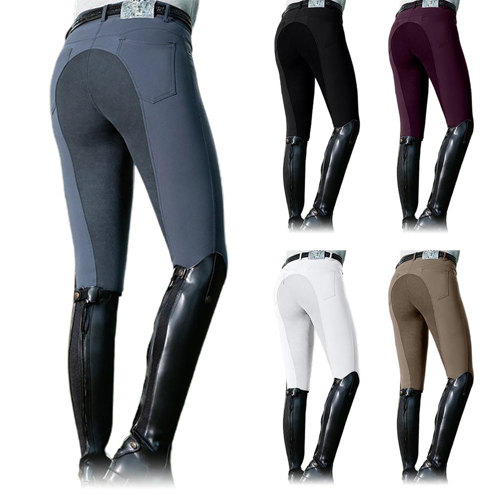 Women  High Waist Elastic Equestrian Pants Horse Racing Skinny Trousers Womens Horse Riding Camping Running Climbing pant