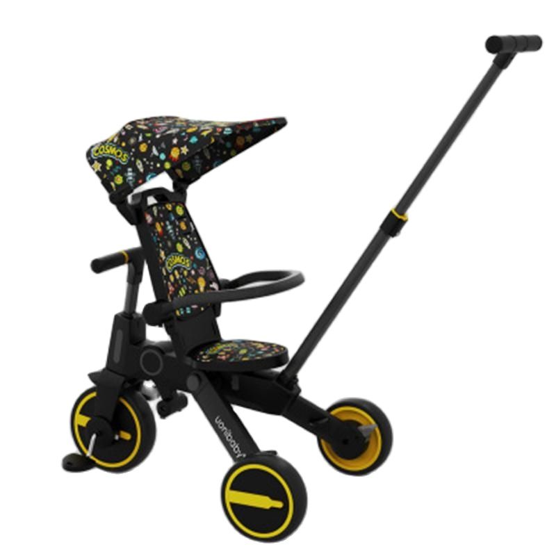 4 In 1 Children Tricycle Scooter Child Multifunction Bike Foldable Kid Balance Bike Three Wheel Car Baby Stroller for 1-6 Years