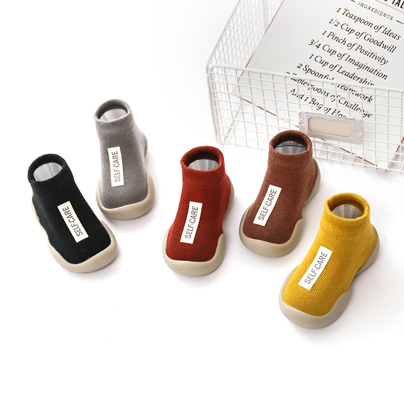 First Anti Slip Shoe for Unisex Babies Girls  Baby Knitting Boot First Step Soft Sole Toddler Shoes Toddler