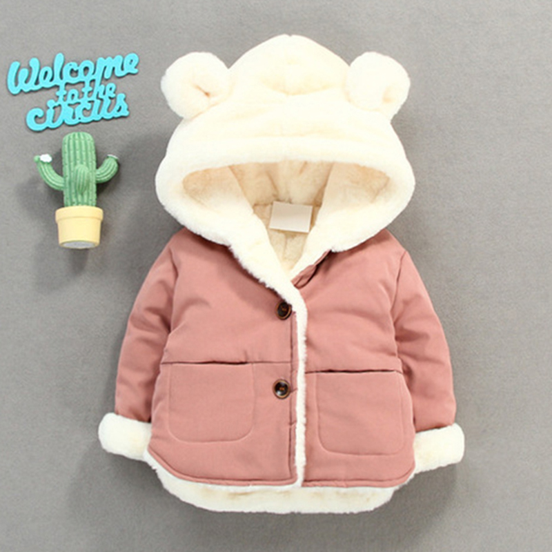 Cold Winter Baby  Jackets for Infants Thick Coats Girls Warm Hooded Velvet Jackets Children Outerwear 0-4 Y Toddler Snowsuit