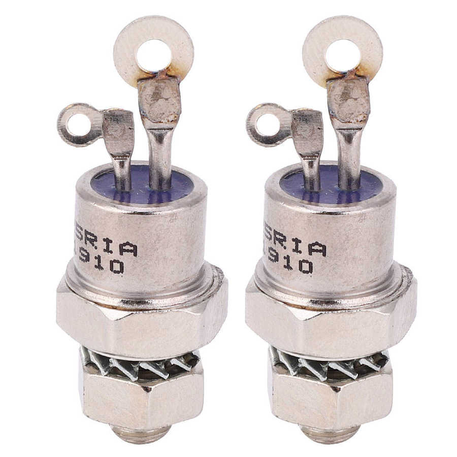 2Pcs Silicon Controlled Rectifier Screw Type Thyristor 25RIA120 SCR Spiral Thyristor for Motor Control