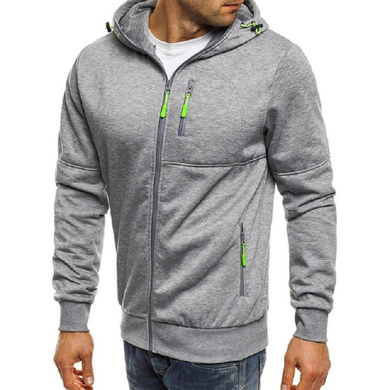 Men's Hoodies Casual Sports Design Spring and Autumn Winter Long-sleeved Cardigan Hooded Men's Hoodie