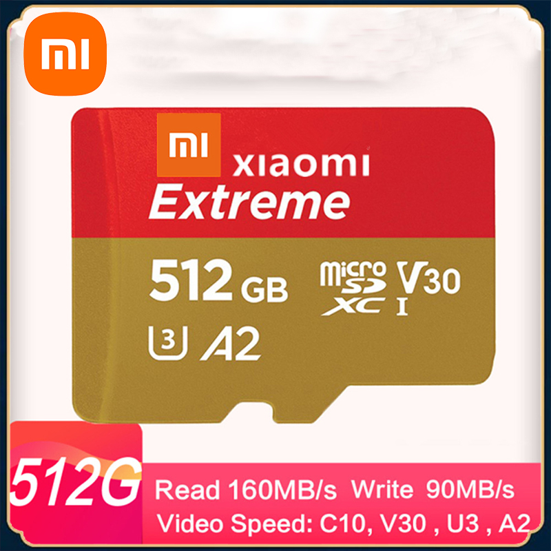 XIAOMI High Speed 2.0 Micro Sd Card 10-level Video Rating HD Video Capture TF Flash Card 128GB 256GB 512GB Phone Memory Card