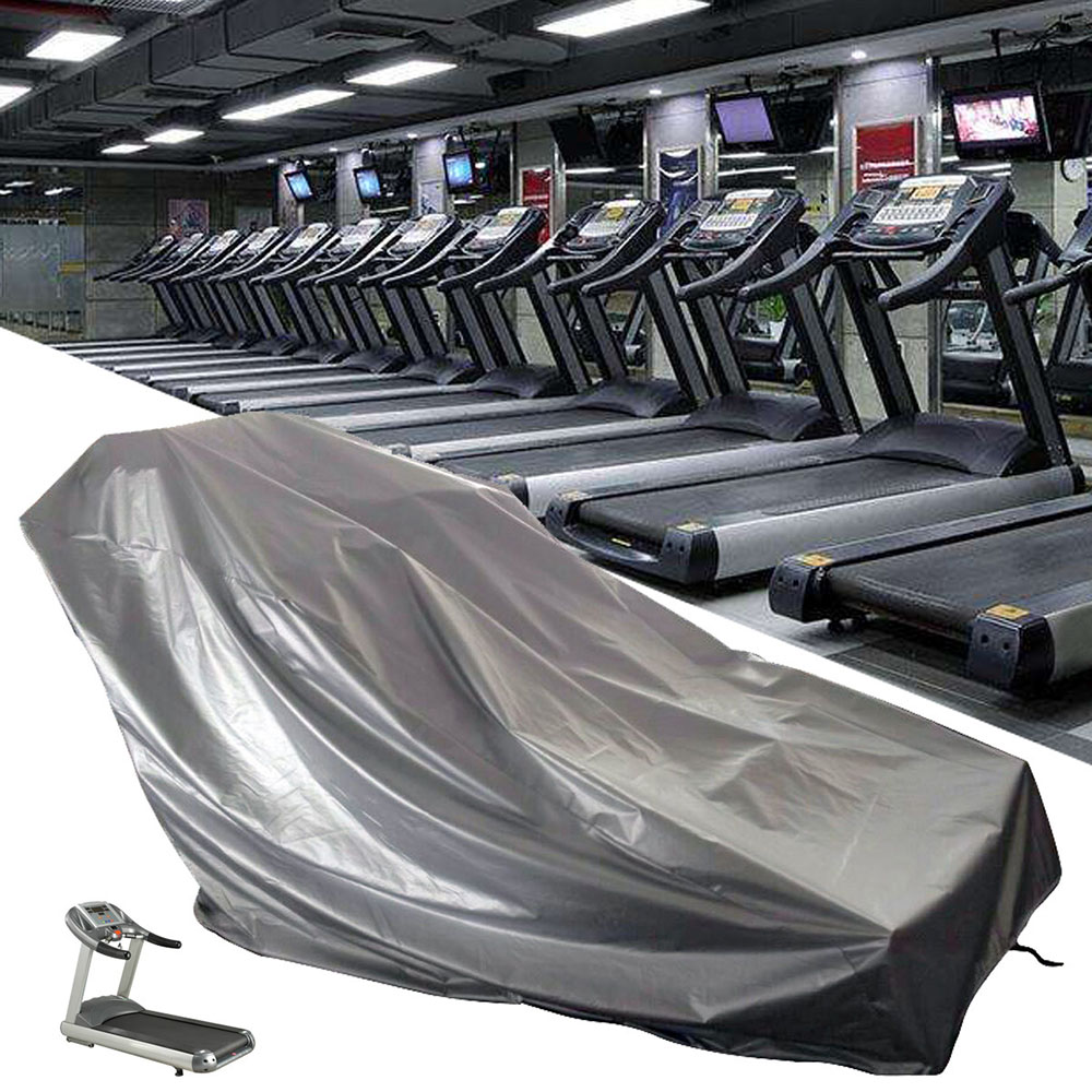 Household treadmill dust and rain cover outdoor sunscreen dust cover 210D black Oxford cloth treadmill protective cover