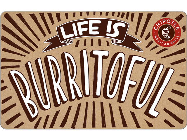 Chipotle $25 Gift Card (Email Delivery)