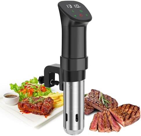 Sous Vide Machine Immersion Circulator 1000W Fast Heating Sous Vide Cooker Machine Kit Stainless Steel with Accurate Temperature,Timer, Digital Touch Screen,Kitchen Gadgets Recipes