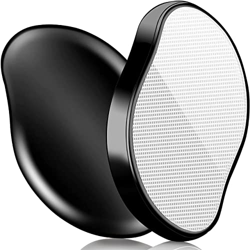 Concy Crystal Hair Eraser for women Pubic Hair Revoval Stone Reusable Exfoliating Sponge Buffer - Magic Hair Remover Men - Smooth Shaving Crystals Nano Rock Unik Leg Shaver Razor -1 (Black)