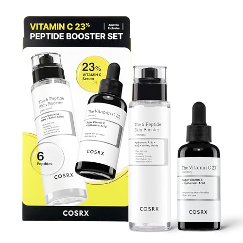 COSRX Vitamin C 23% Peptide Booster Set - Amazon Exclusive - Korean Skin Care, Gift Sets, Stocking Stuffers for Women, Vitamin C Serum, Face Serum