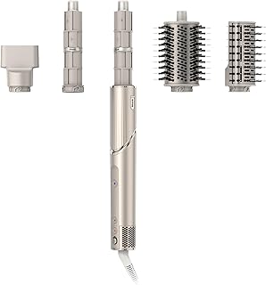 Shark HD430 FlexStyle Air Styling & Drying System, Powerful Hair Dryer Brush & Multi-Styler with Auto-Wrap Curlers, Paddle Brush, Oval Brush, Concentrator Attachment, Stone