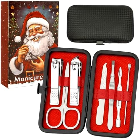 Stocking Stuffers for Women,Nail Clippers Set,Nail Kit 7 in 1 Manicure Set Pedicure Tools for Feet,Fingernail Toenail Clippers Women Grooming Kit Christmas Gifts with Gift Box