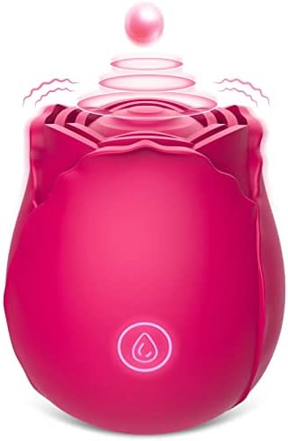 Rose Toys Clitoral Vibrator for Women, Vlatne Sex Stimulator with 7 Mind-Blowing Tapping Modes, Nipple Teasing Clitoris Masturbating Things for Sexual Pleasure, Vibrating Adult Sex Toy Red