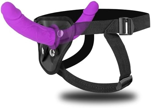 Strap On Dildo Womens Sex Toys - Double Ended Dildo Silicone Long Dildo Hands Free Masturbators Fantasy Dildo, Strap On Harness Big Dildo Anal Dildo Female Sex Toys Adult Toys for Women Lesbian