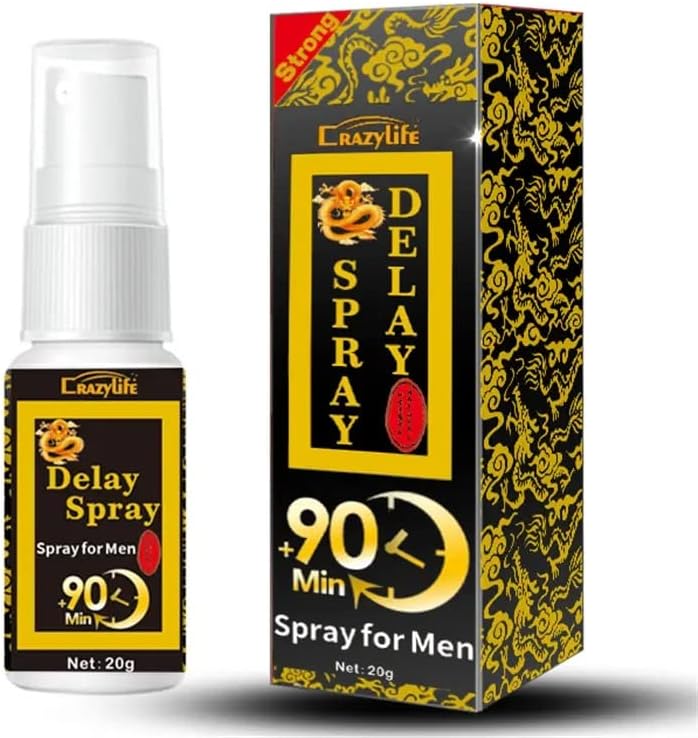 Men's Express Their Love TIME 60 MINS Men's DELAY Spray Oil Enlarge Gel Increase Oil Enlargement Bigger Thinker Longer Stronger DELAY Cream (CRAZY-90MINS)