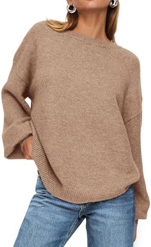 PRETTYGARDEN Women's Winter Sweaters Casual Crew Neck Long Sleeve Pullover Ribbed Knit Loose Fit Sweater Tops