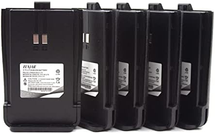 (5-Pack) 3.7V 1100mAh Li-ion Battery Replacement for Retevis RT21 Two Way Radios/Walkie Talkies