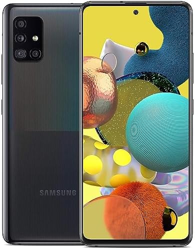 Samsung Galaxy A51 5G | A516U | 128GB | Single SIM | GSM Unlocked | Android Smartphone | Black (Renewed)
