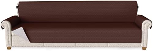 Sofa Cover, Slipcovers Chair Cover, Water Resistant Furniture Protector with Elastic Straps and Non Slip Foams, Couch Sofa Covers for Kids, Pets (78'' Oversized Sofa)