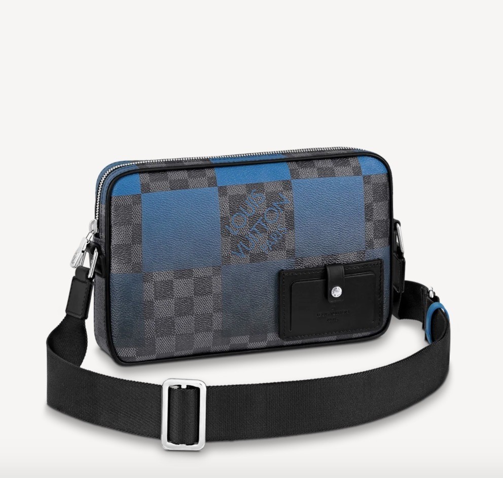 Louis Vuitton Alpha Messenger Bag Damier Graphite Giant Canvas N40408 Blue