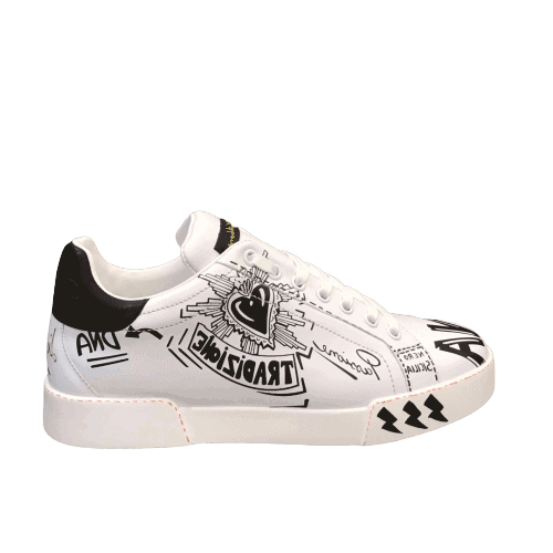 DOLCE & GABBANA CALFSKIN NAPPA PORTOFINO SNEAKERS – DG29