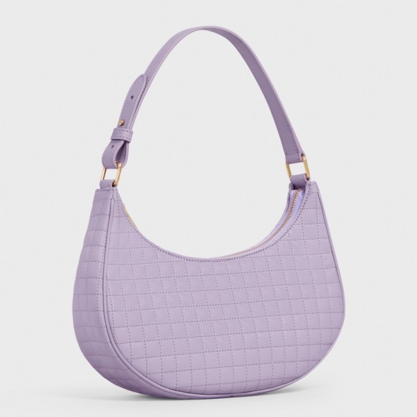 Celine Ava Bag In Lilas Quilted Lambskin