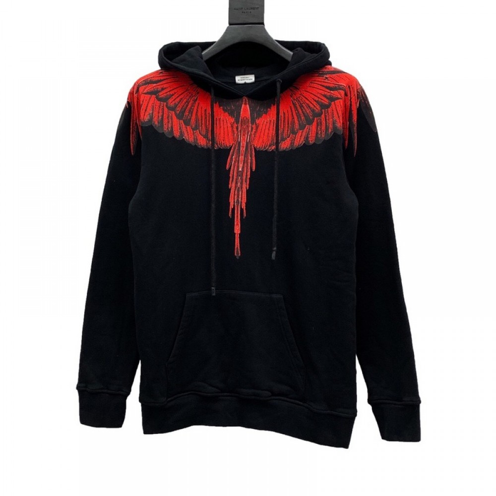 A+ Quality Marcelo Burlon Red Wings Hoodie Black
